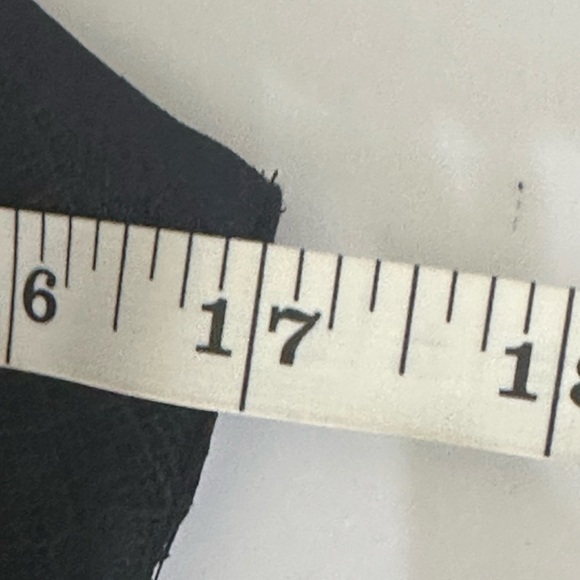 Loft sz  2P blouse, top in a deep navy with a black lace overlay stitched on top - Picture 4 of 13